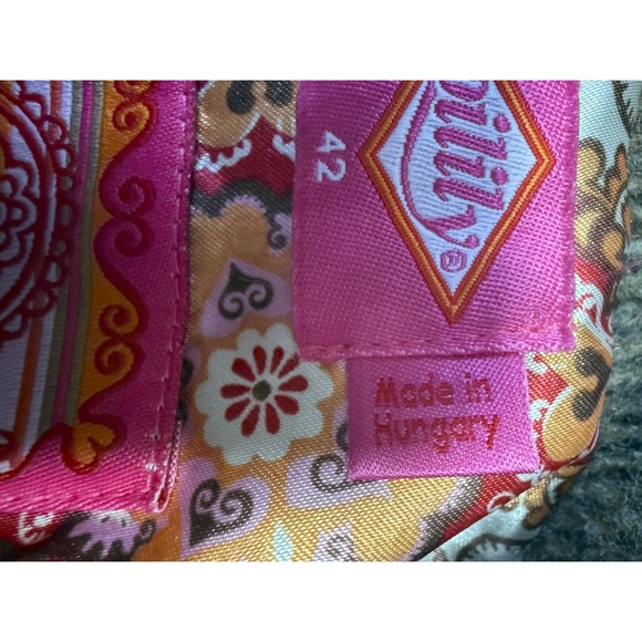 OILILY - Women's Brown Wool Flower Embroidered Coat Jacket - Size 42 - Picture 6 of 13